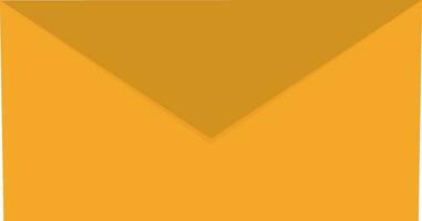 Gelb Farbe Mail Symbol im eben Stil. vektor