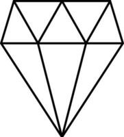 diamant ikon eller symbol. vektor