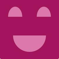 illustration av en rosa smiley mask. vektor