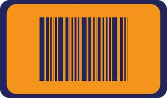 Illustration von ein Barcode im Blau und Gelb Farbe. vektor