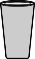 isoliert Glas im grau Farbe. vektor