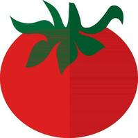 illustration av en röd tomat. vektor