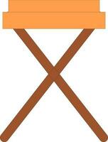 falten Stuhl Symbol im Farbe zum Möbel Konzept. vektor