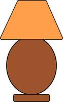 Tabelle Lampe Symbol im Farbe zum Beleuchtung Konzept. vektor
