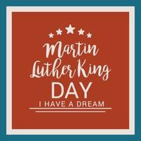 vektorillustration av en bakgrund för martin luther king day vektor