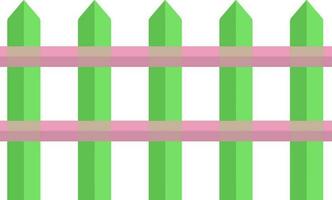 Grün und Rosa Zaun Symbol. vektor