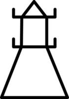 illustration av elektrisk torn i platt stil. vektor