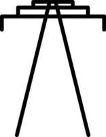 isolerat platt stil ikon av torn. vektor