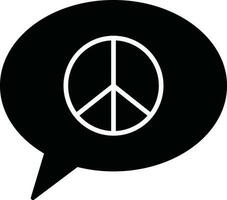 Denken Stil von Frieden Symbol. vektor