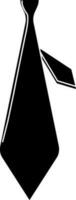 Illustration von schwarz Krawatte Symbol zum tragen Konzept. vektor