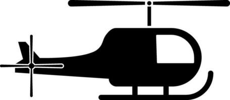 schwarz Hubschrauber auf Weiß Hintergrund. vektor