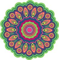 bunt künstlerisch foral Mandala Design. vektor