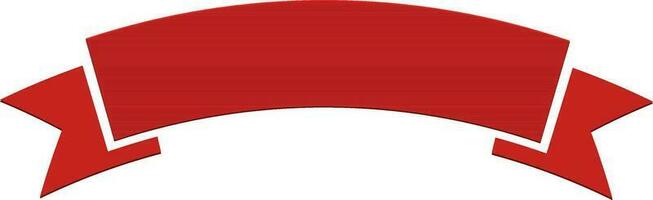 platt illustration av röd band design. vektor