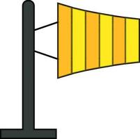 illustration av sjunga styrelse i gul Färg. vektor