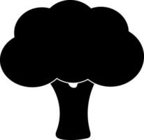 Illustration von Baum Symbol zum Ökologie Konzept mit schwarz. vektor
