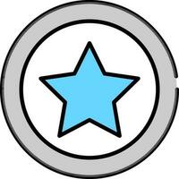 Star Bewertung Zeichen oder Symbol. vektor