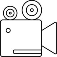 Video Kamera Symbol oder Symbol. vektor