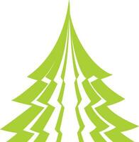 kreativ Weihnachten Baum Design Symbol. vektor