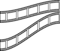 Film Symbol zum Kino Konzept im isoliert. vektor