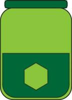 Illustration von Grün Container im eben Stil. vektor