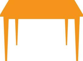 Tabelle Symbol im Orange Farbe zum Bildung. vektor