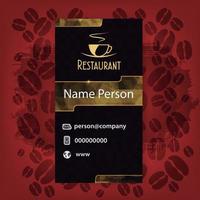 presentation av restaurangkort vektor