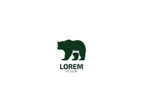 modern Fachmann Grizzly Bär oder Panda Logo Vektor Illustration Symbol