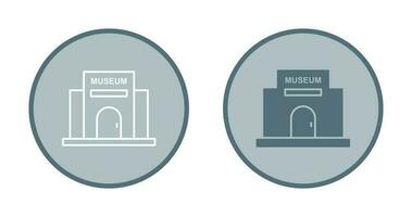 Vektorsymbol für Museumsgebäude vektor