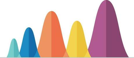 bunt statistisch Infografik Element. vektor