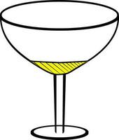 platt stil illustration av vin glas. vektor