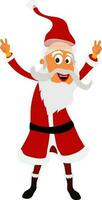 glücklich Santa claus zum fröhlich Weihnachten Feier. vektor