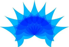kreativ företag symbol i blå Färg. vektor