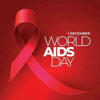 Welt AIDS Tag Komposition vektor