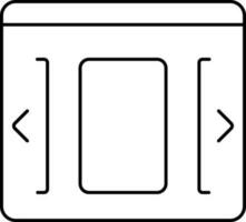 platt illustration av reglaget. vektor