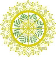elegant Blumen- Mandala Design. vektor
