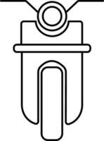 vektor tecken eller symbol av skoter.