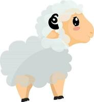 Karikatur Charakter von ein Schaf. vektor