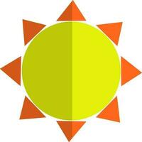 Gelb und Orange Sonne. vektor