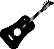 illustration av gitarr, musikalisk instrument symbol. vektor