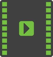 video ikon i Färg för multimedia begrepp. vektor
