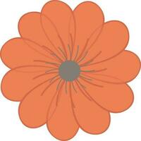 vektor platt illustration av blomma ikon.