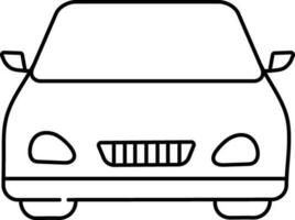 linje konst illustration av en bil. vektor
