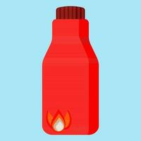 Benzin Flasche zum Camping im eben Vektor Illustration Design