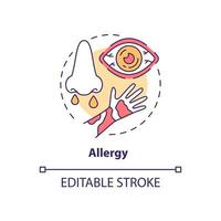 Allergie-Konzept-Symbol vektor