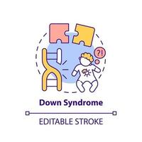 Down-Syndrom-Konzept-Symbol vektor
