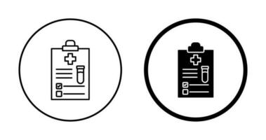 medicinsk rapport vektor ikon