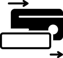 solide Symbol zum Kartenwischen vektor