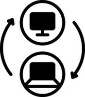 solide Symbol zum Schalten vektor