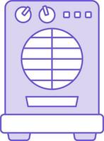 Illustration von Kühler Symbol im eben Stil. vektor