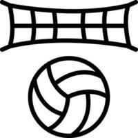 Linie Symbol zum Volleyball vektor